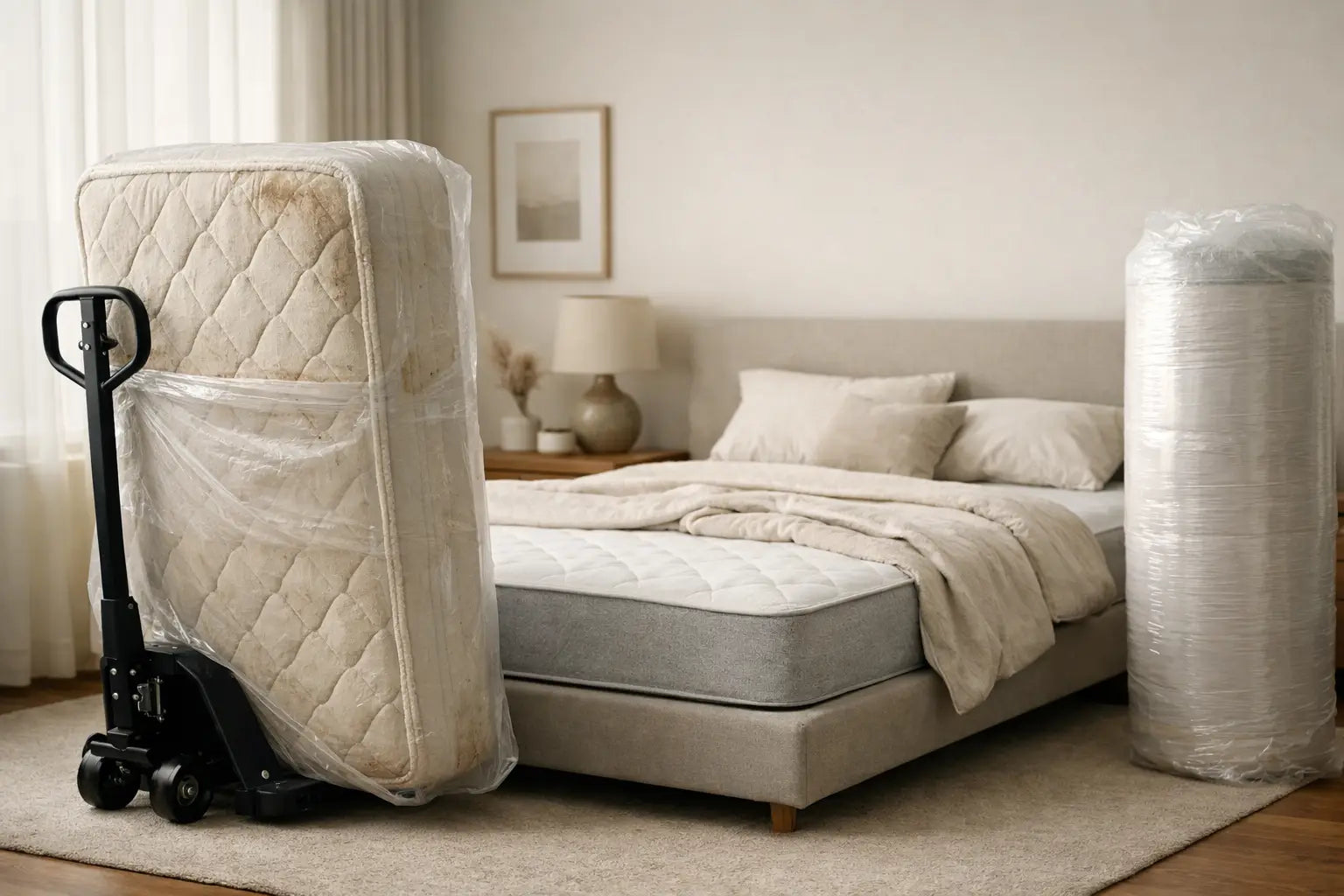 Kan een bezorger mijn oude matras meenemen?