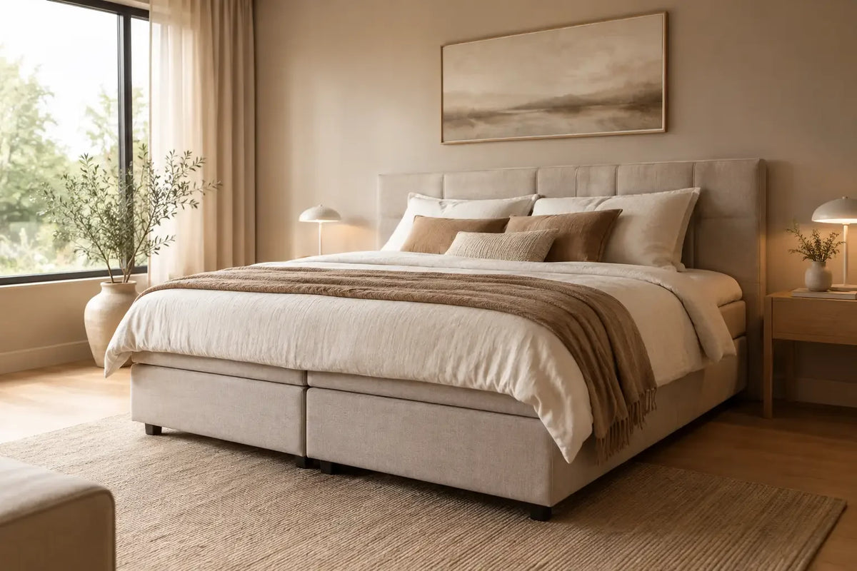 Slaapkamer make-over met boxspring voor rust
