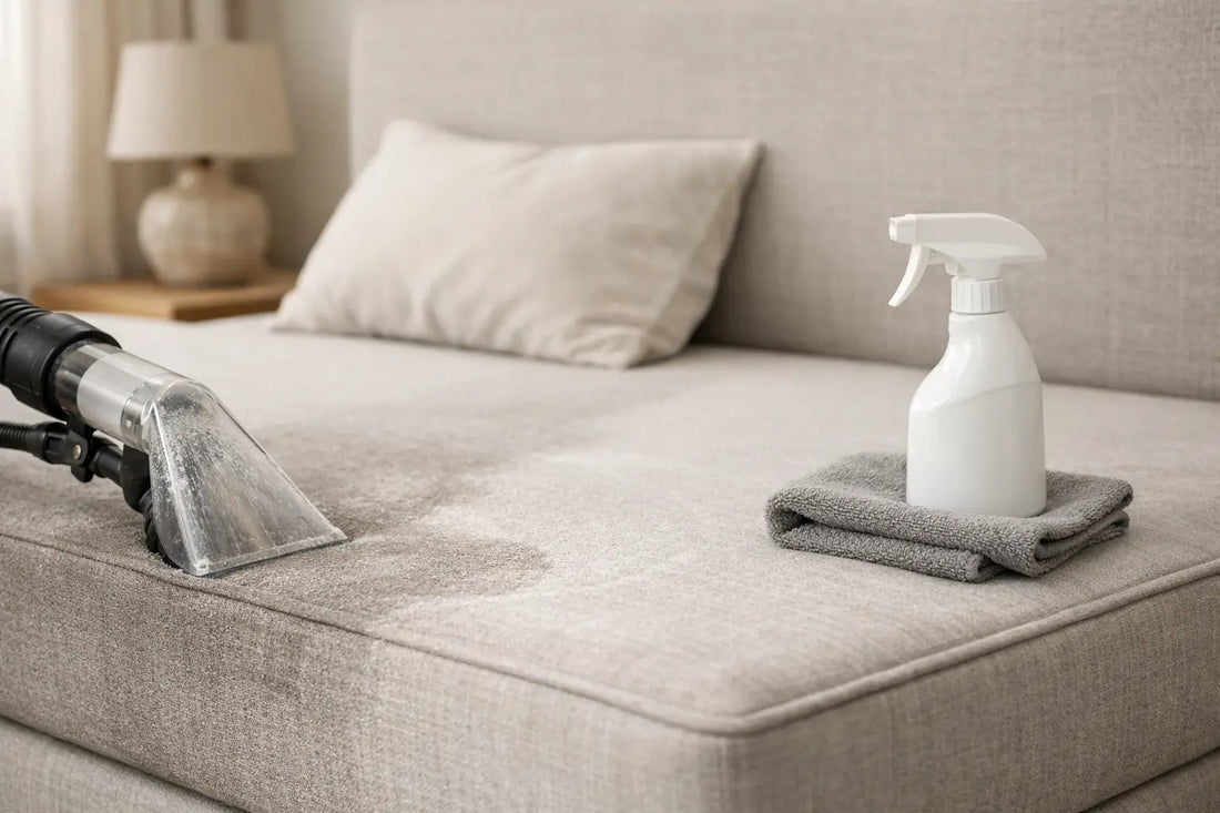 Boxspring stof reinigen veilig en zonder kringen