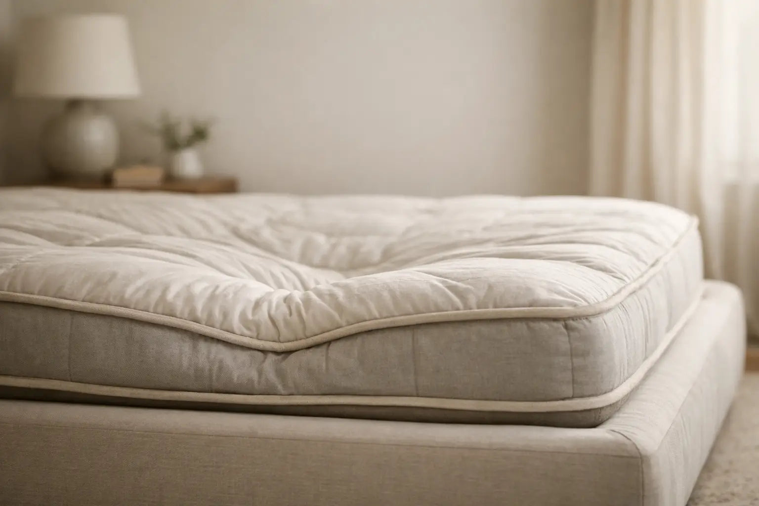 Matras is lichte ruimte met duidelijke kuilvorming