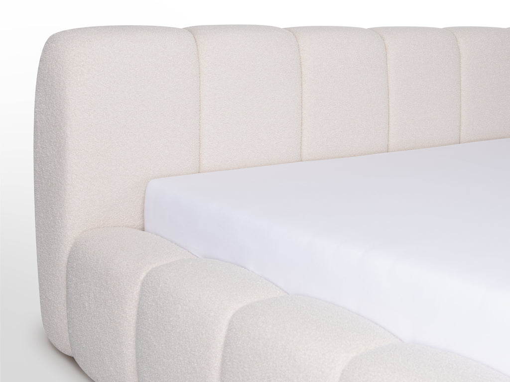 Apart detail van de Ariana van het hoofdboard en de zijkant. Met matras om een idee te krijgen hoe dat er dan uitziet.
