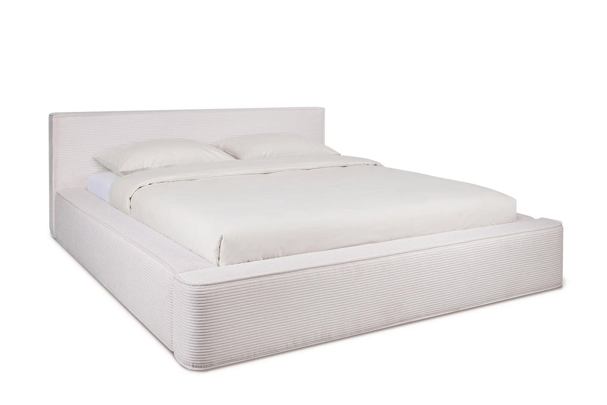 Bed Fyn diagonaal opgemaakt