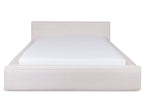 Productfoto frontaal met matras in lichte kleuren zonder achtergrond