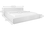 Maatspecificaties Marla met matrasmaat 200 x 200 cm.