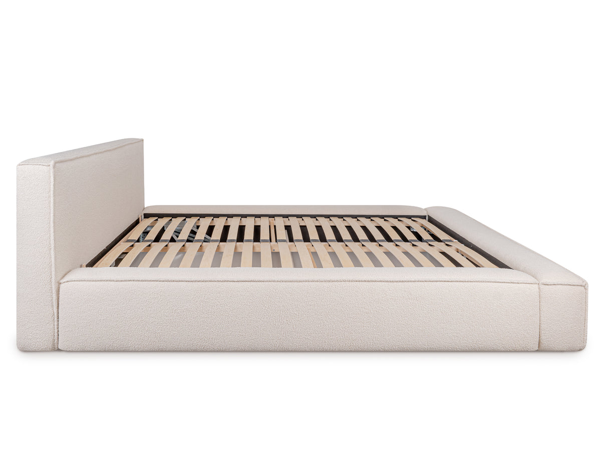 Productfoto zijaanzicht met 2persoons houten lattenbodem