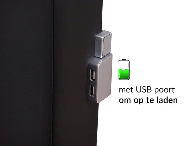 Detailfoto van de 2 usb-poorten