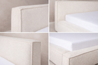 Details van stofafwerking Marla 