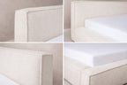 Details van stofafwerking Marla 