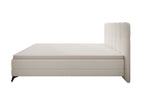 Productfoto met zijaanzicht. Cremekleurig bed.